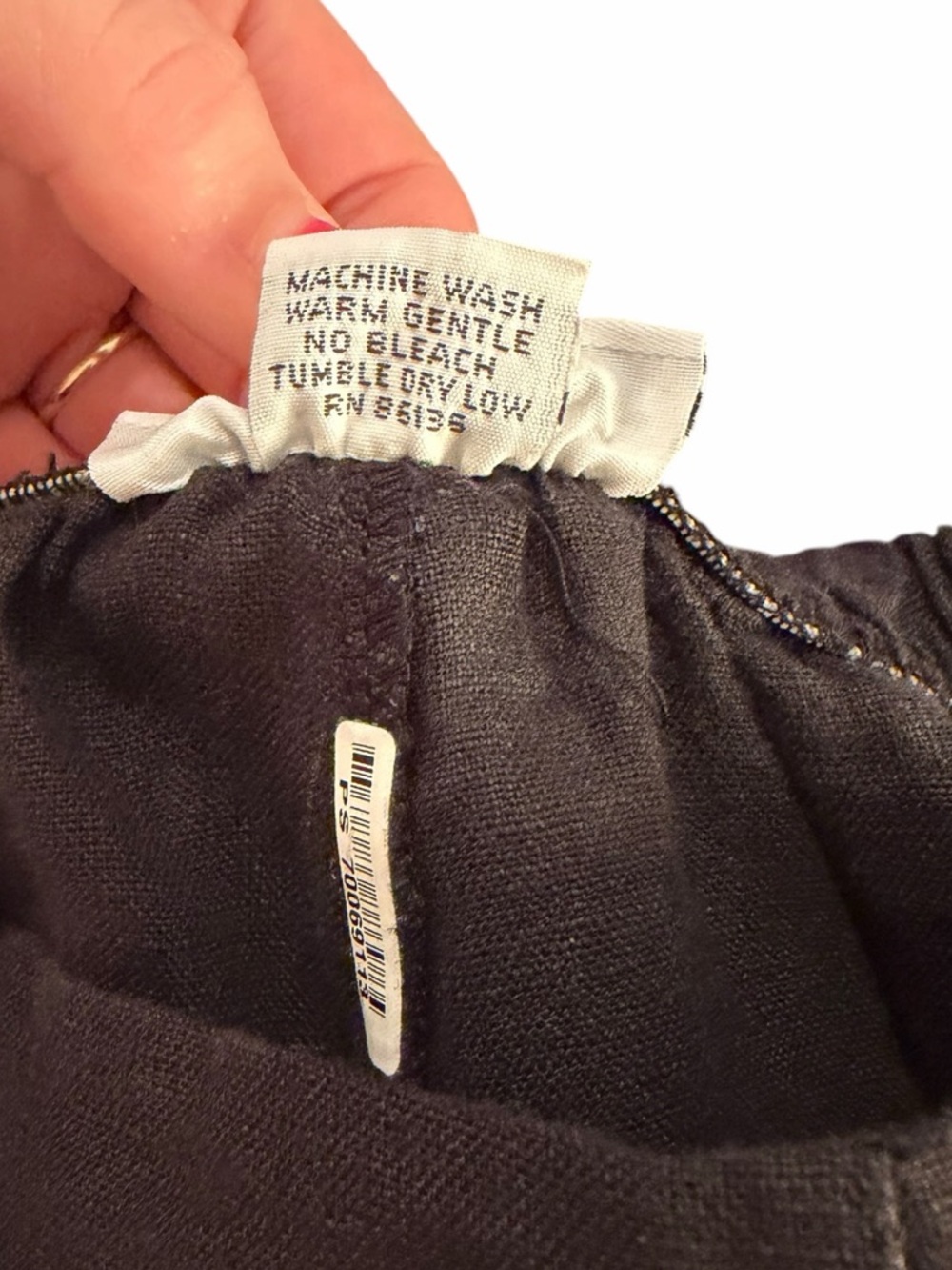 Women’s—Bryn Walker Black 100% Linen Cropped Sailor Pants. Size XX-Large. - Picture 11 of 11
